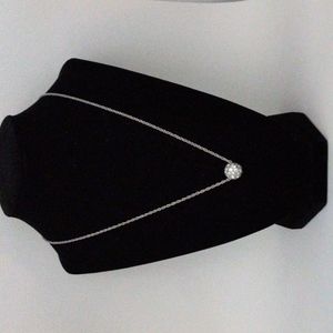 Swarovski Crystal Single Ball Necklace and Bangle Bracelet NWOT